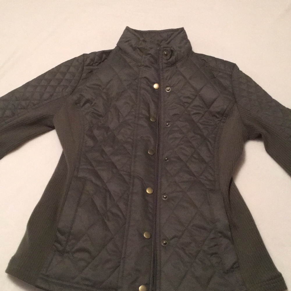 Olive Green jacket- Light-not a heavy jacket.