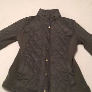 Olive Green jacket- Light-not a heavy jacket.