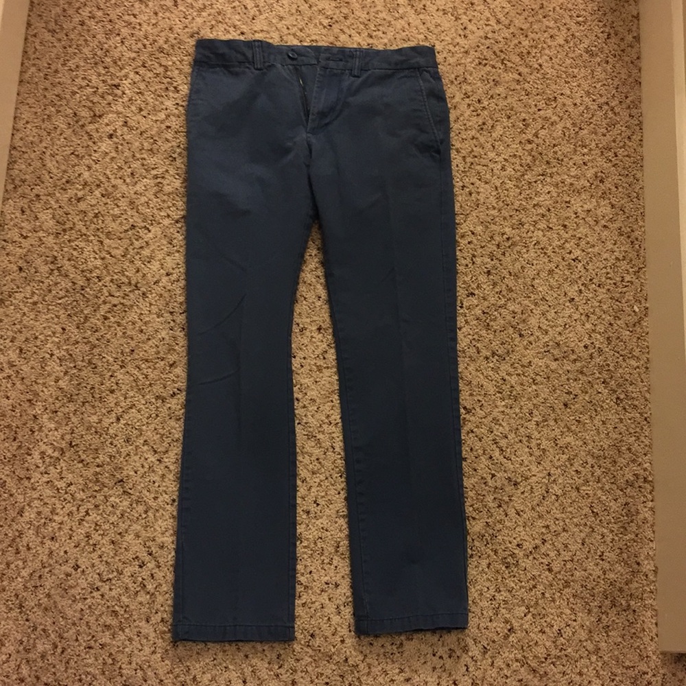 Blue Slim Fit Pants