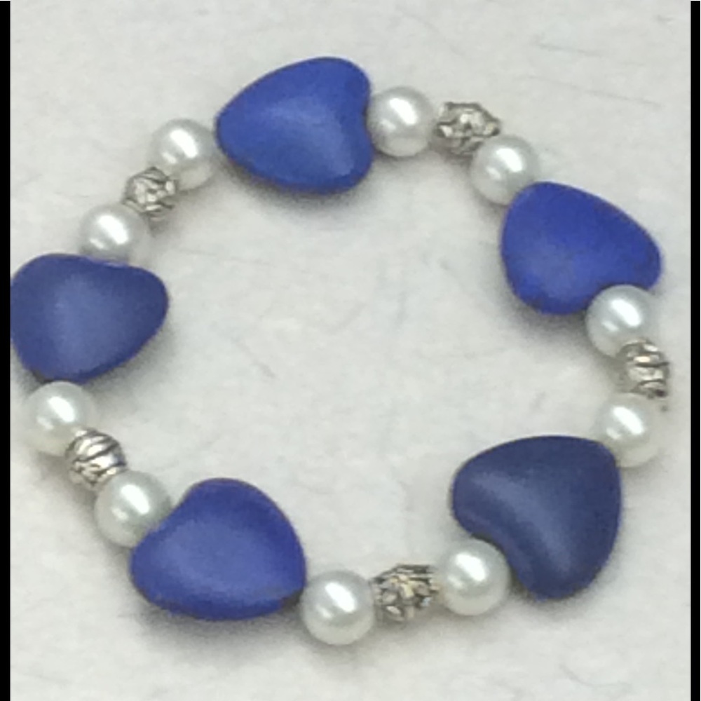 Semi precious blue stone bracelet