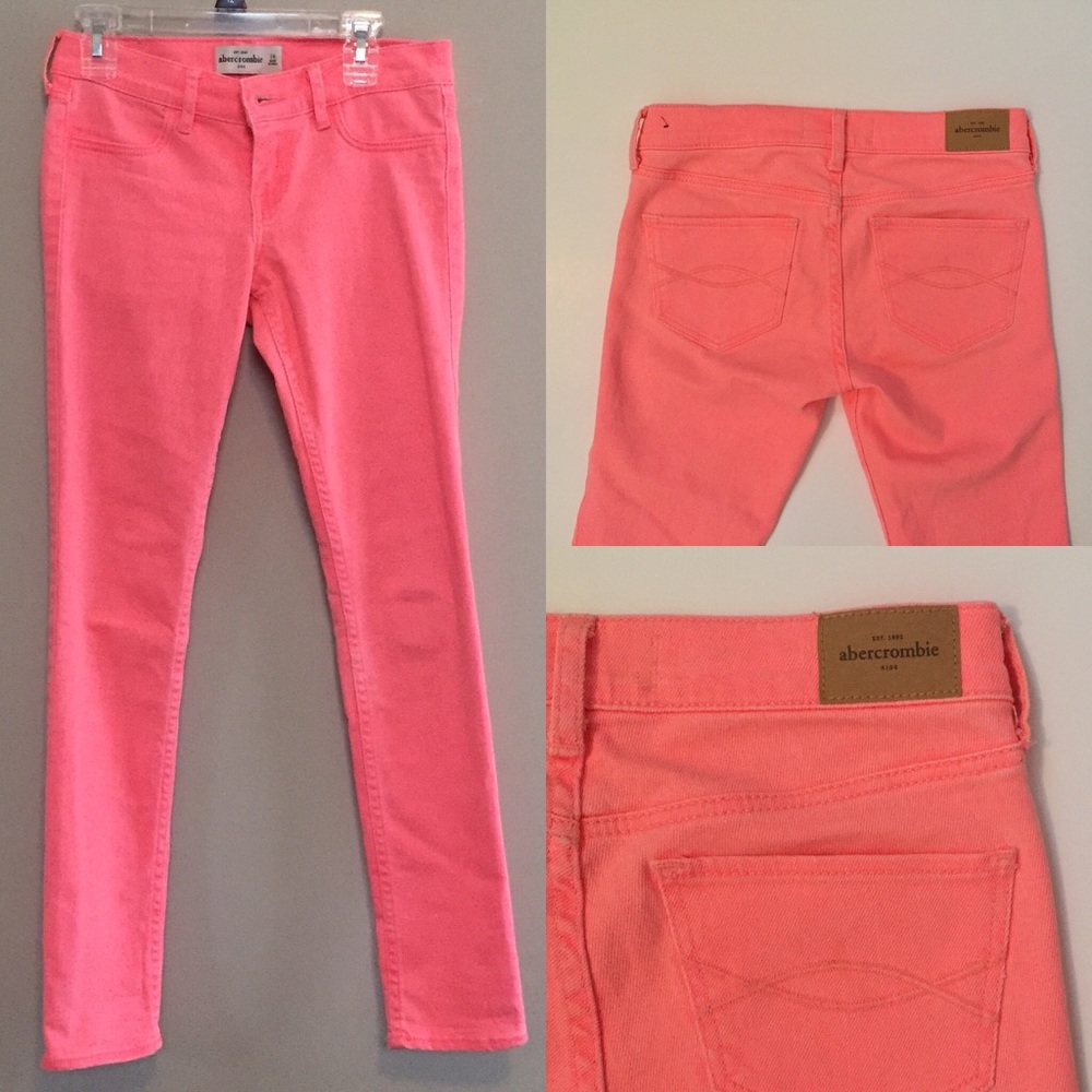 Peach A&F kids jeans