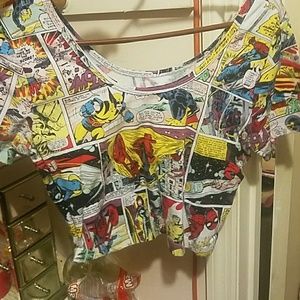 Marvel Comic Crop Top