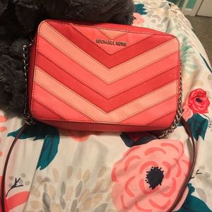 Pink Chevron Micheal Kors Crossbody
