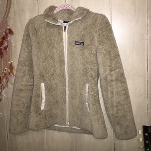 Tan fuzzy Patagonia jacket