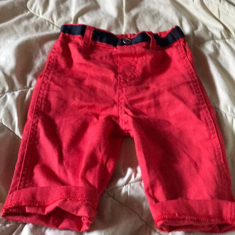 Red casual pants