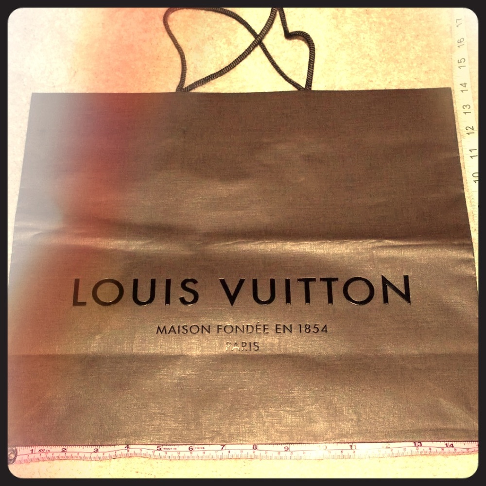 Med size Louis Vuitton shopping bag Brown