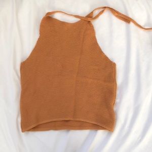 Knitted halter top