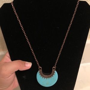 Turquoise Copper Necklace Set