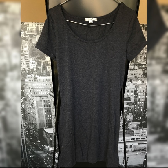 plain grey t shirt dress
