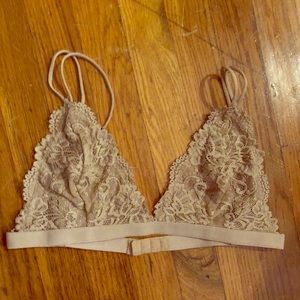 LAST CHANCE!!! Lacy tan bralette
