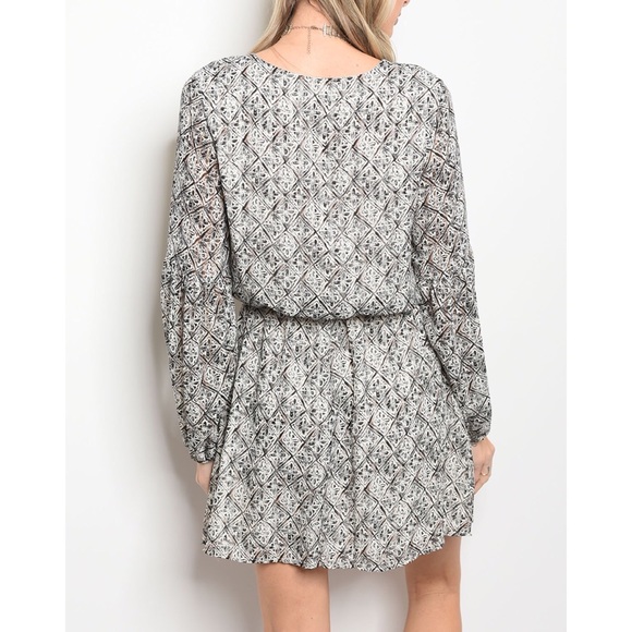 | BOHO LACE UP DRESS | - Picture 2 of 2