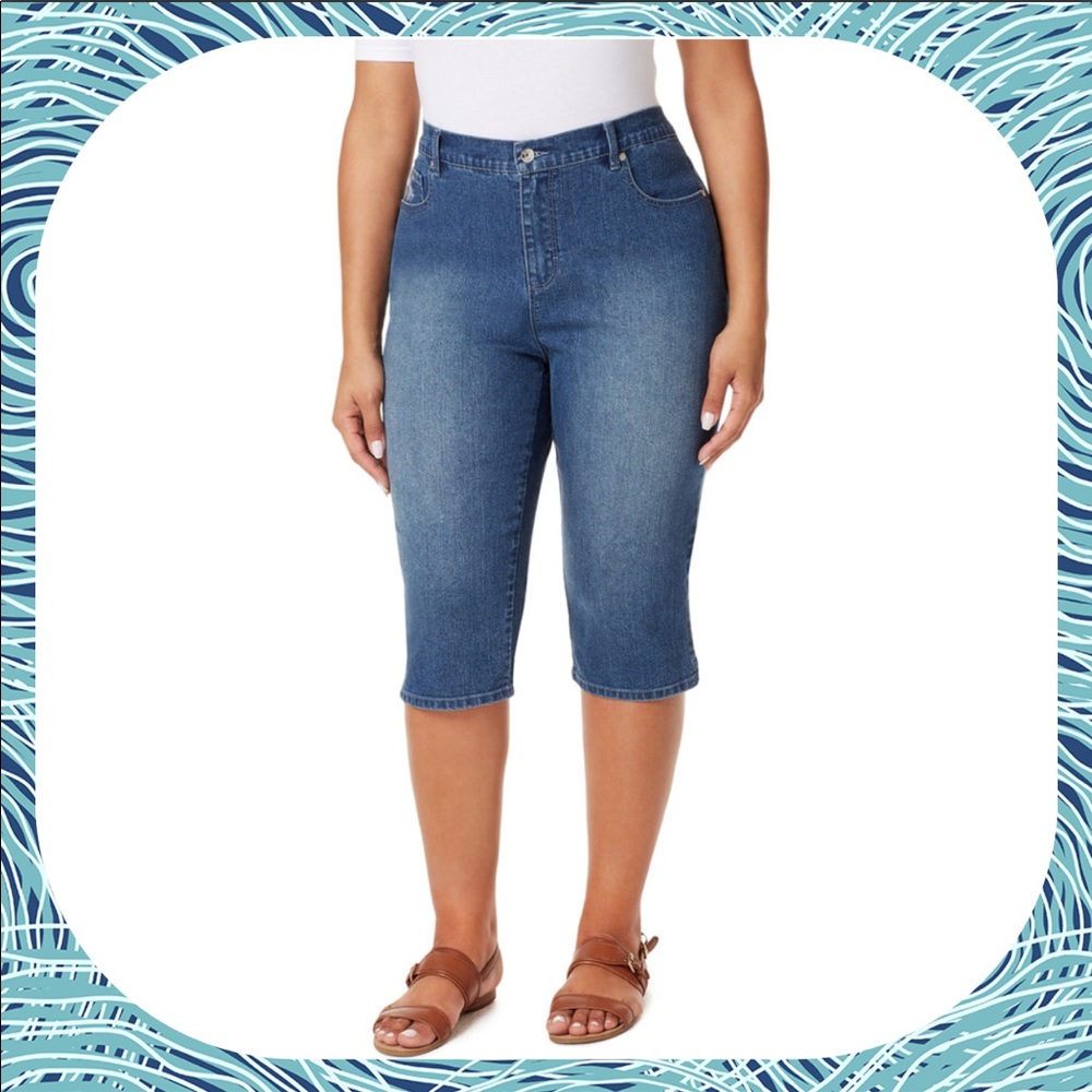Plus Size GLORIA VANDERBILT AMANDA Capri Jeans