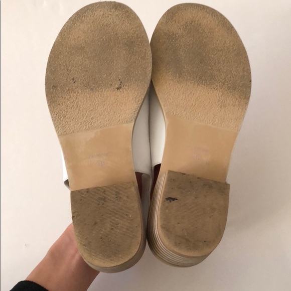 White Leather Mules - Picture 5 of 6