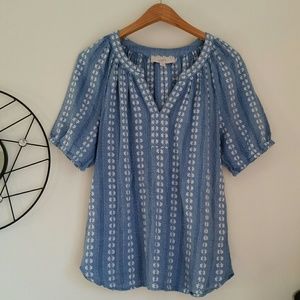 LOFT Embroidered Top
