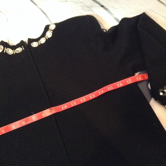 ⬇️ JEWELED PONTE KNIT SHIFT DRESS - Picture 4 of 6