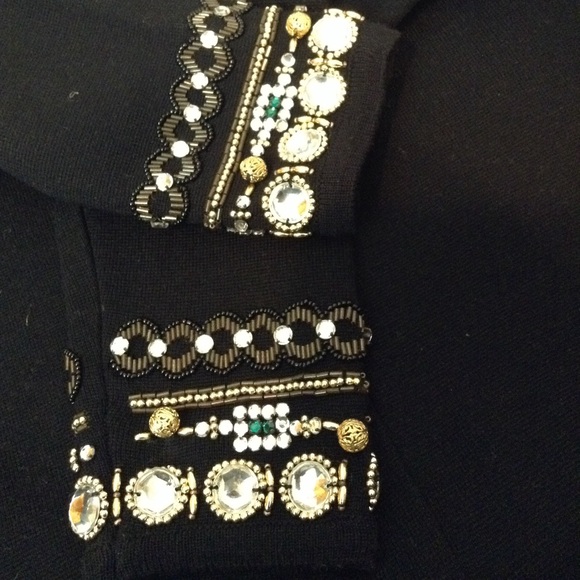 ⬇️ JEWELED PONTE KNIT SHIFT DRESS - Picture 5 of 6