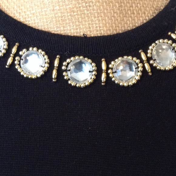 ⬇️ JEWELED PONTE KNIT SHIFT DRESS - Picture 6 of 6