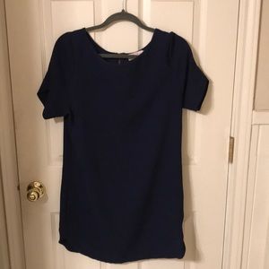 Dark blue shift dress