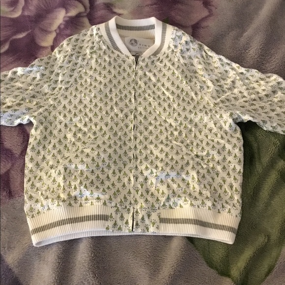 Embroidered zip up Bomber from Tiny Editions! - Picture 2 of 8