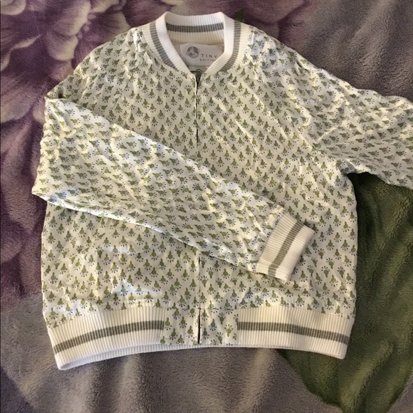 Embroidered zip up Bomber from Tiny Editions! - Picture 3 of 8