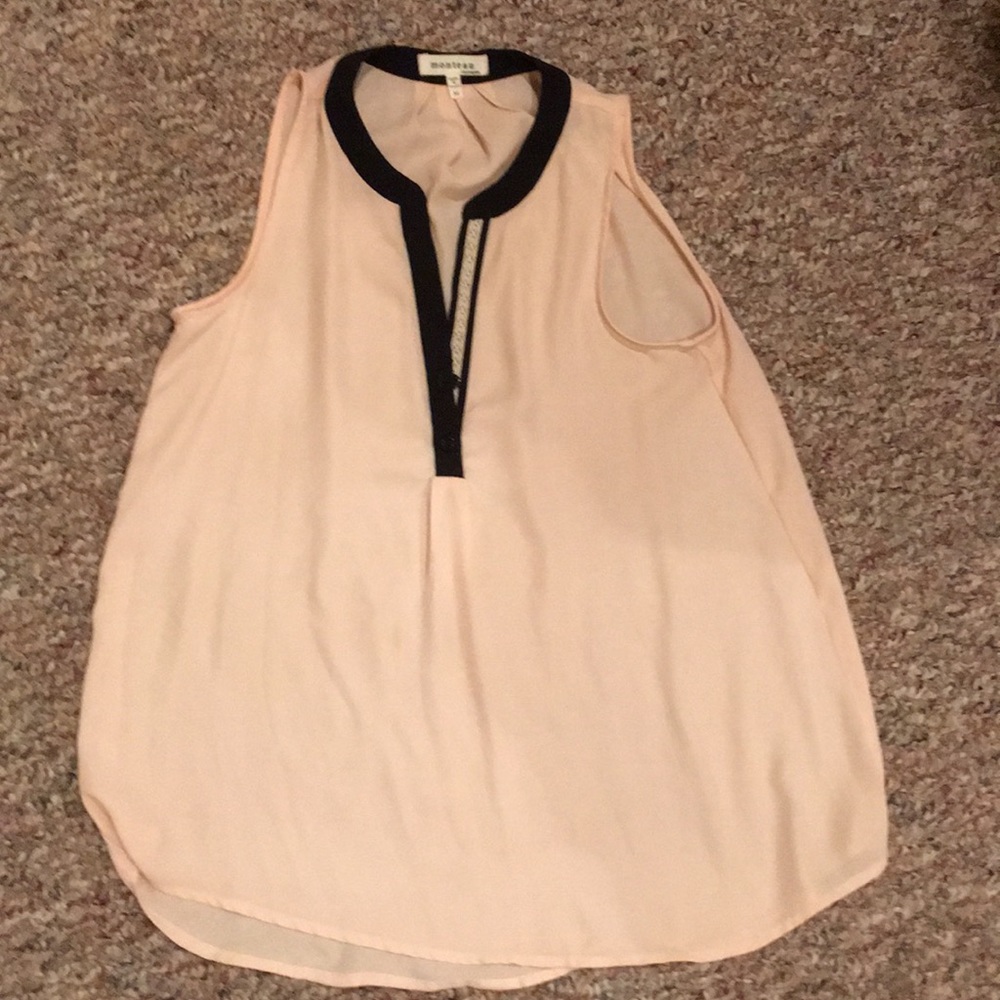 Light peach blouse