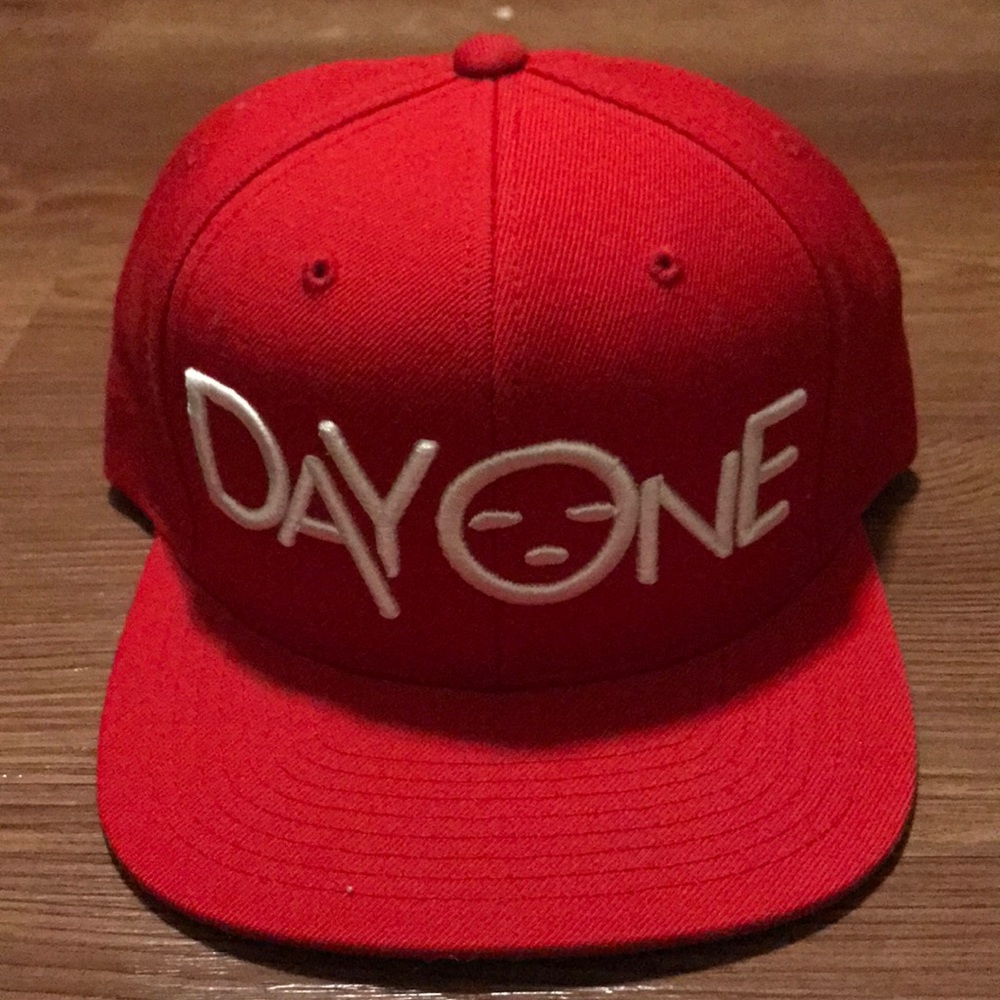 Day one red snapback