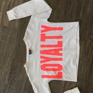 Crop long sleeve sweater