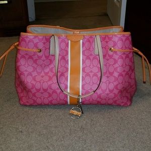 Pink Coach Shoulder/Tote Bag