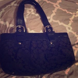 Black coach purse