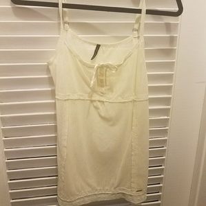 Naf Naf semi-transparent white blouse