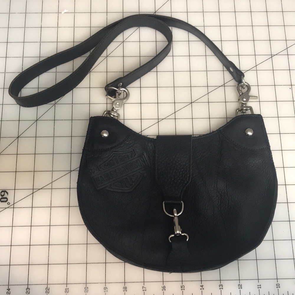 Genuine leather Harley Davidson purse black