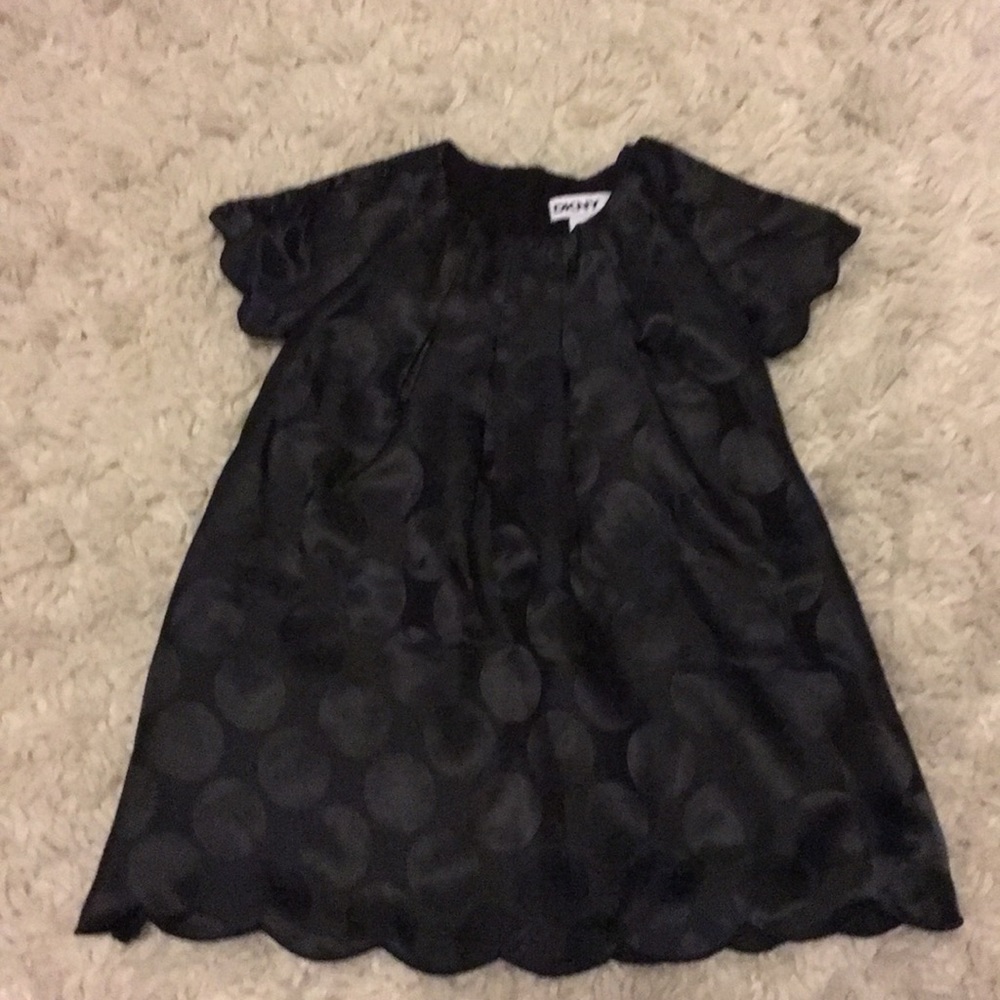 Black satin DKNY dress