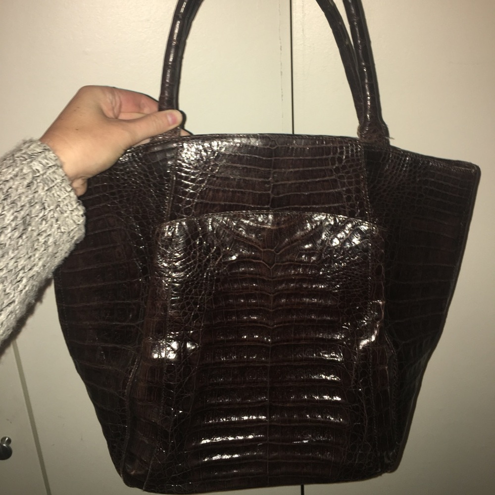 Nancy Gonzalez crocodile tote