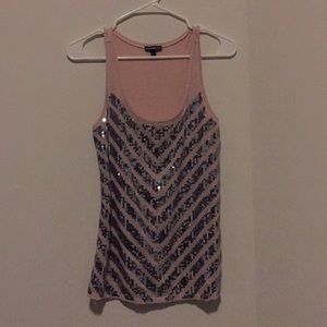 Express Pink Sequin Tank