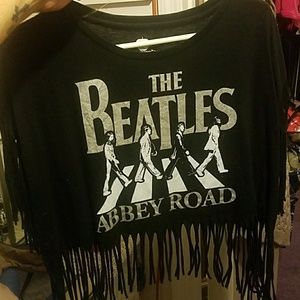 Beatles Abbey Road Fringe Top