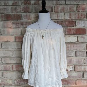 Peasant off shoulder top