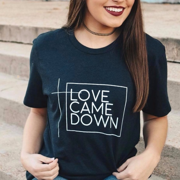 Tops - SALE Black Love Came Down Short Sleeve T-Shirt