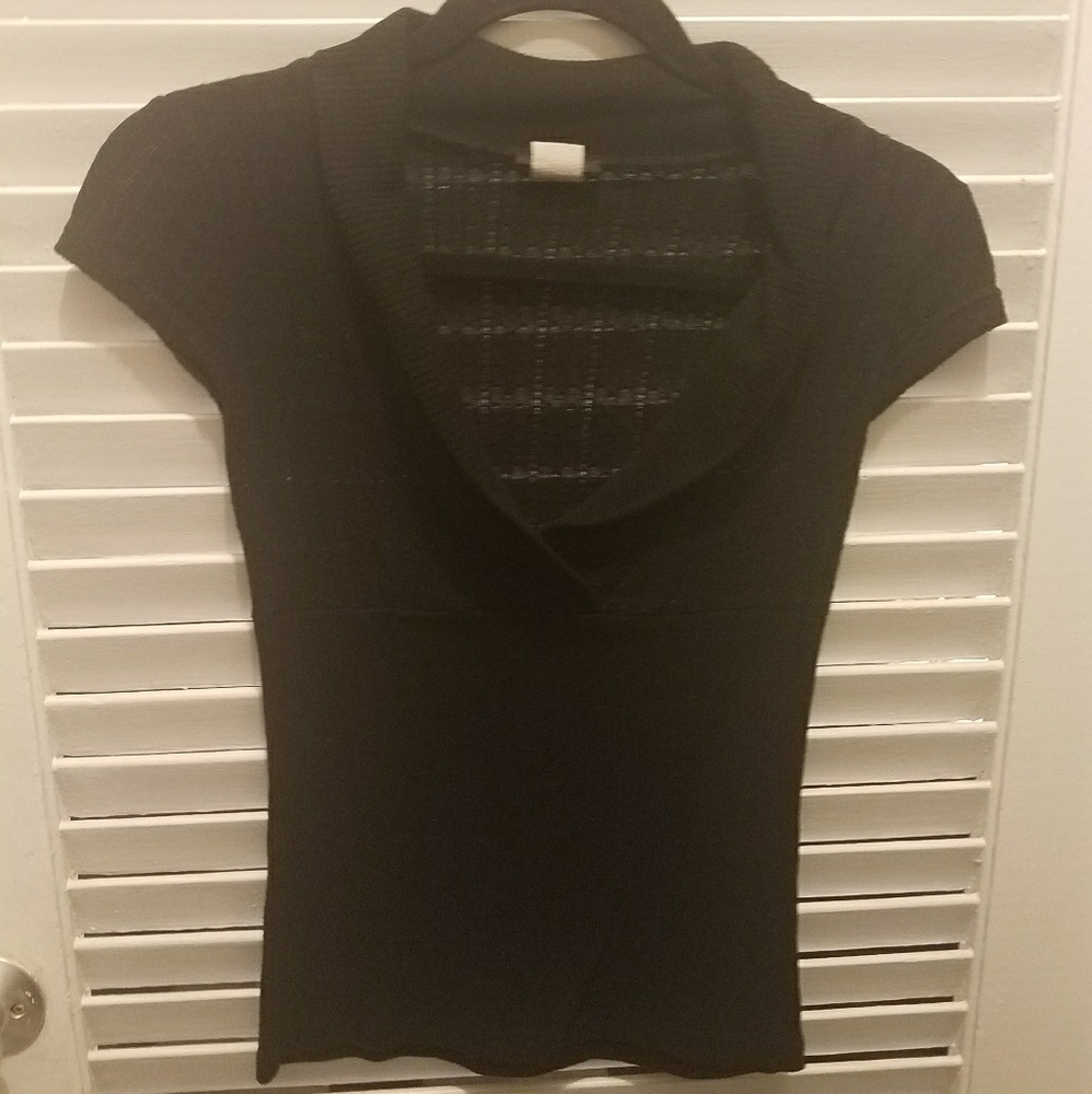 Candy rain V-Neck black blouse