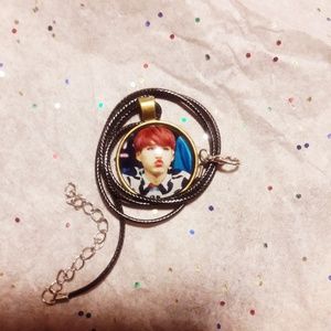 Kpop BTS Suga Bronze Necklace