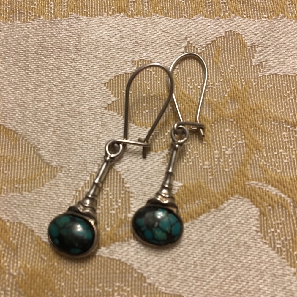 Sterling silver and turquoise earrings