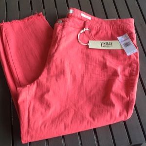 Vintage America Boho Capris NWT