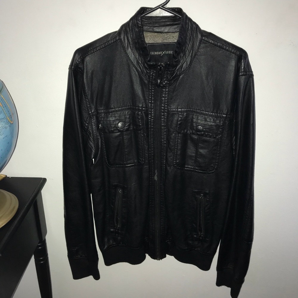 LegendaryGoods Leather Jacket- Pacsun