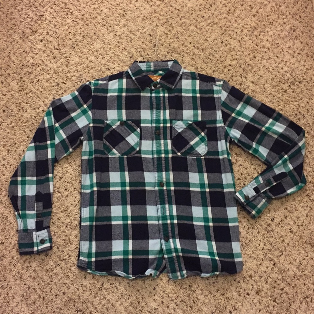 Green & Navy Flannel