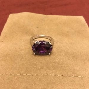 Amethyst colored Gemstone Ring