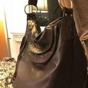 “Bulga”  leather handbag (large)