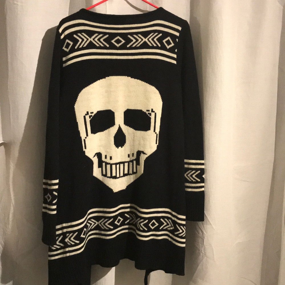 Wet seal skull cardigan