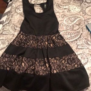 Black lace dress