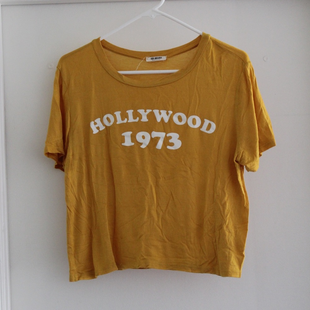 Gold Cropped Tee