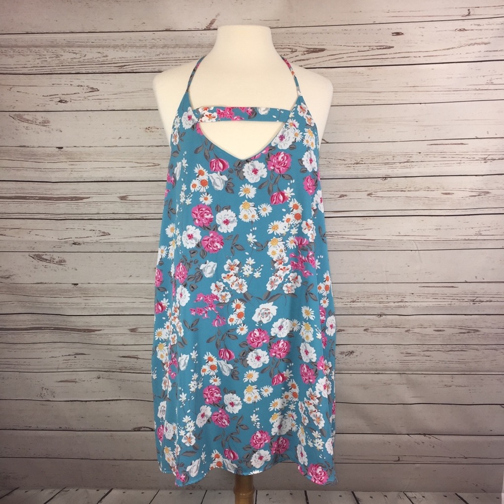 Flower spaghetti strap dress