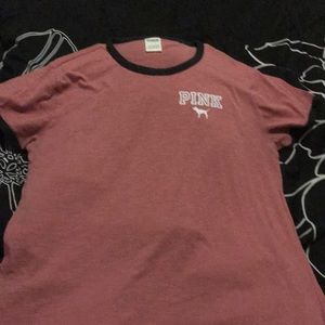 PINK L shirt only worn twice and Stretchable